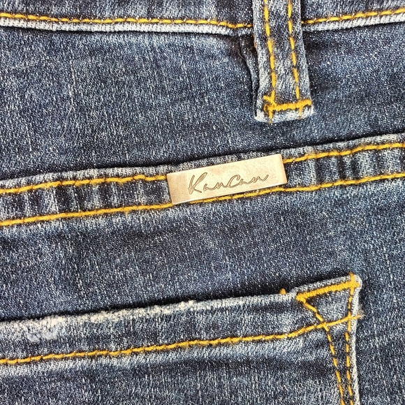 Leopard Pocket KanCan Jean Shorts Distressed Size Small - Picture 10 of 12